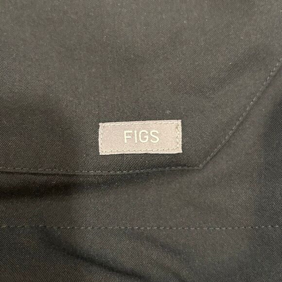 FIGS Technical Collection Scrub Jacket Black Size L Zip Front Unisex - Picture 5 of 6